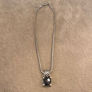 Black and silver necklace